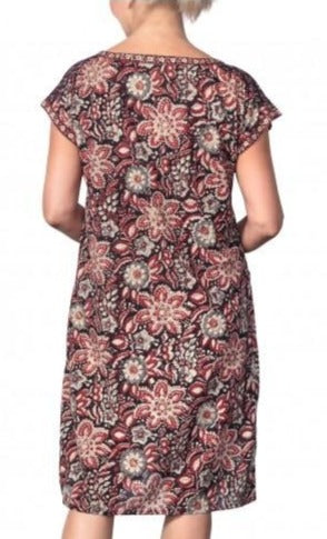 Anokhi Bagru Cotton Floral Print Pocket Dress