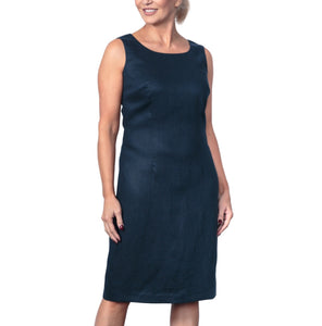 Victoire Linen Shift Dress - Indigo Navy
