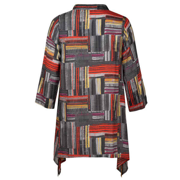 D'Azure Marcelle Print V-Neck Tunic