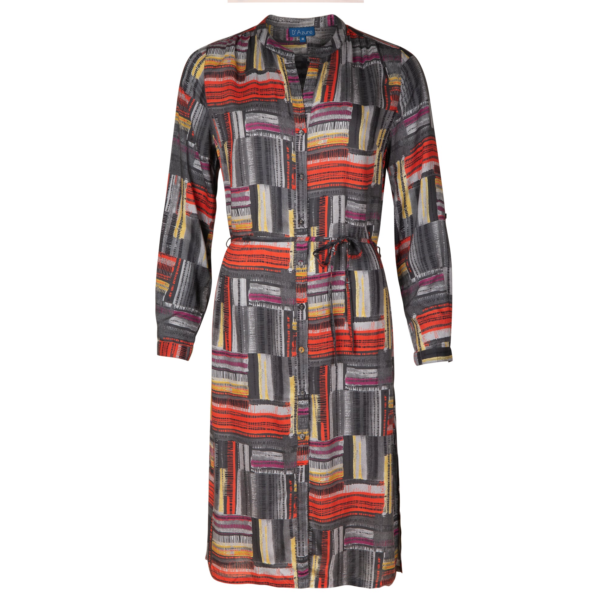 D'Azure Marcelle Print Shirt Dress