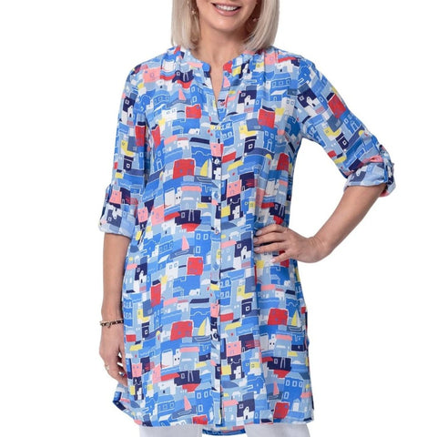 East Silk Mykonos Oversize Shirt Dress/Top