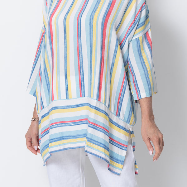 East Athena Stripe Tunic Top