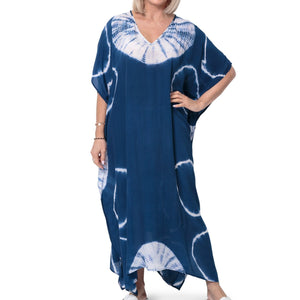 East Hand Tie dye Kaftan Dress