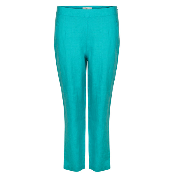 East Linen Capri Pant with side splits at hem