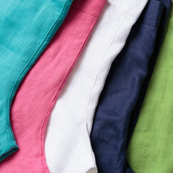 East Linen Capri Pant with side splits at hem