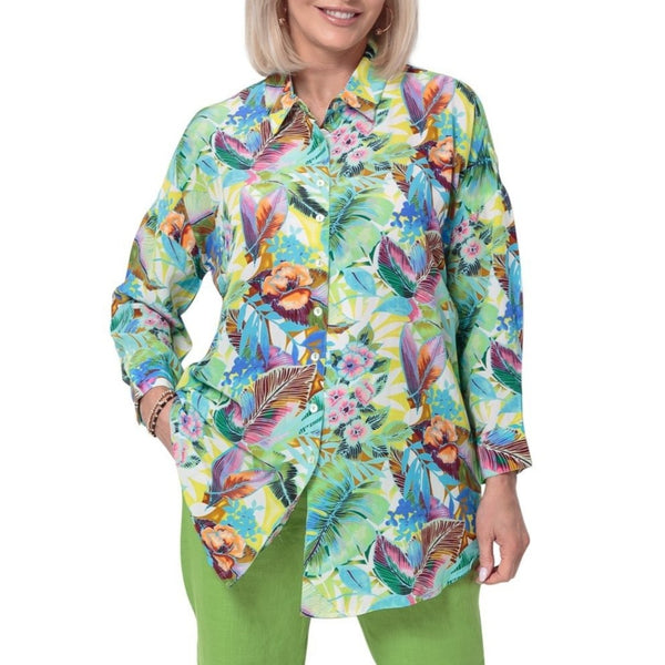 East Silk Castara Print Shirt