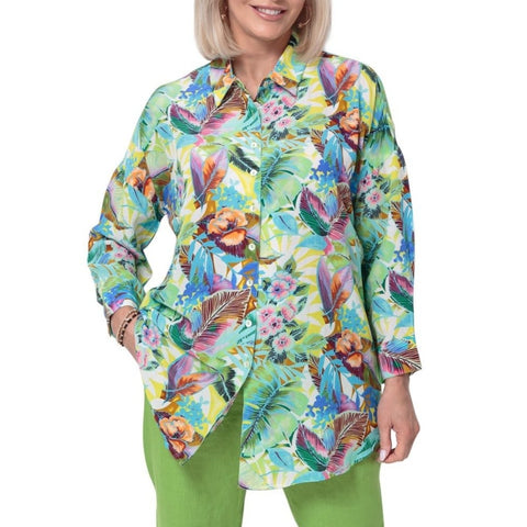 East Silk Castara Print Shirt