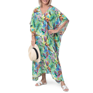 East Silk Castara Print Kaftan Dress