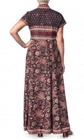 Anokhi Bagru Cotton Floral Print Maxi Dress