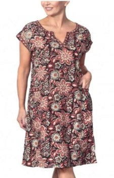 Anokhi Bagru Cotton Floral Print Pocket Dress